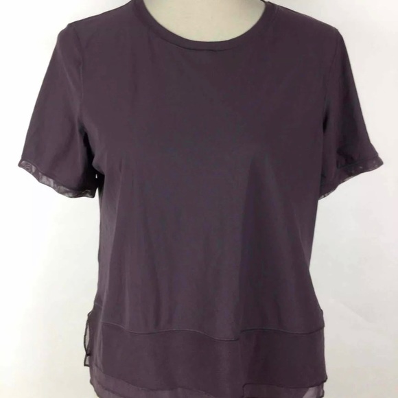 lululemon athletica Tops - NWT Lululemon Athletica Purple Short Sleeve Top 8